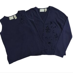 Womens Cardigan Sweater 90s‎ Y2K Velvet Burnout Whimsigoth Fairygrunge Small